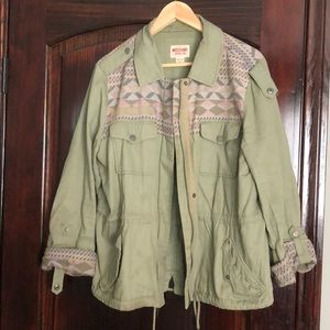 Green & Patterned Jacket